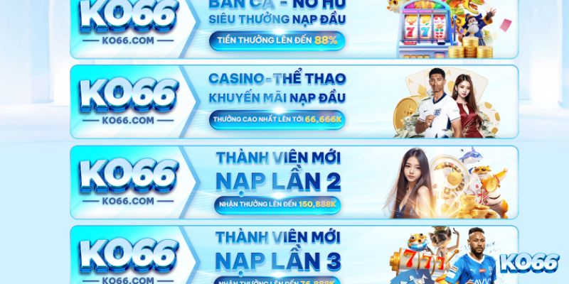 Nhiều chương trình ưu đãi KO66